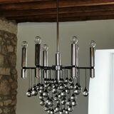 Murano 79-drop glass chandelier, circa 1965