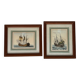 Pair of framed marine engravings