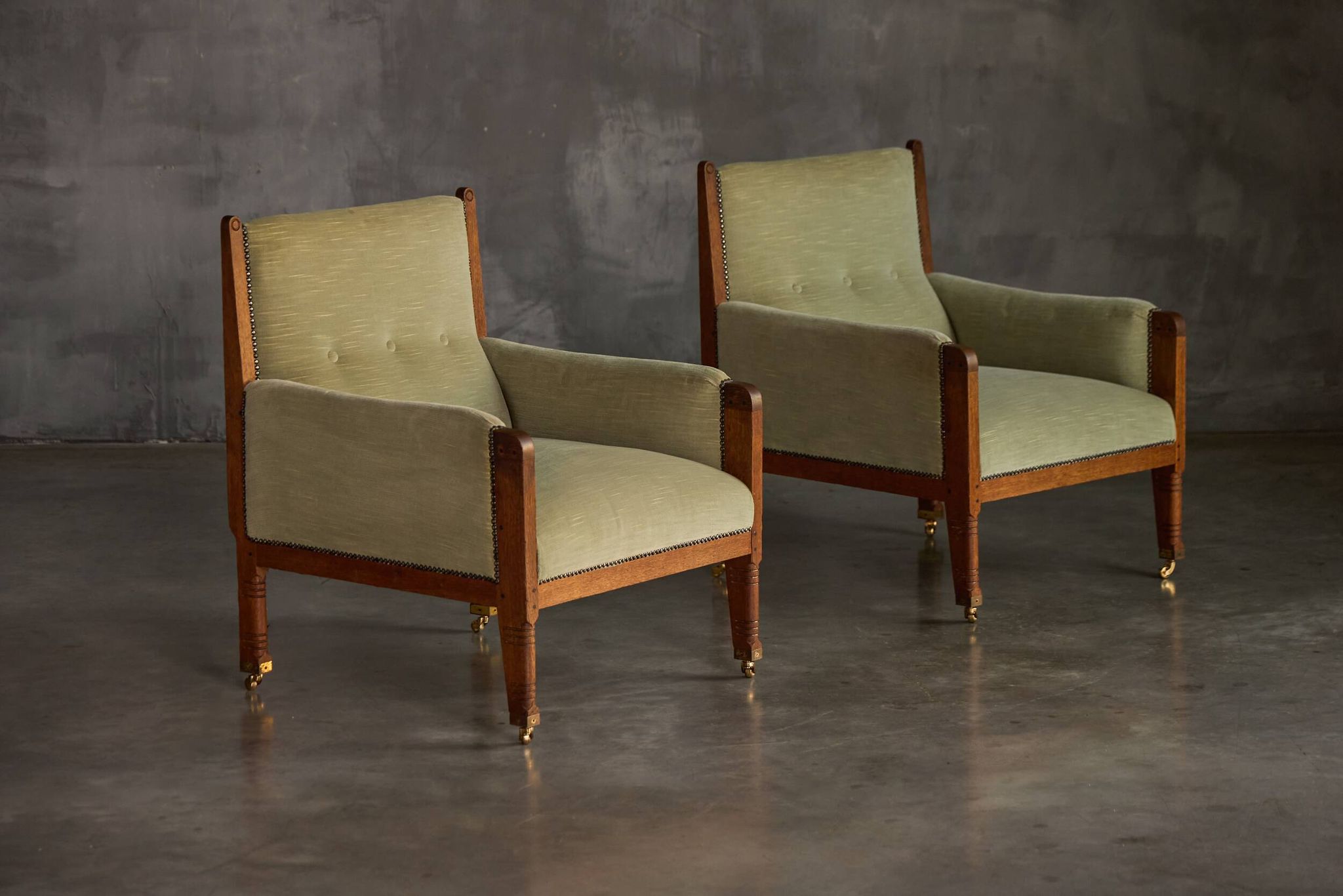 Lounge Chairs by Jac. van den Bosch, Netherlands, 1920s