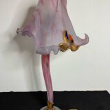 Marchand Paris glass paste lamp, Art Nouveau