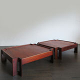 Italian rosewood coffe tables Zelda model design Sergio Asti for Poltronova, 1962