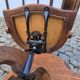 Victorian oak swivel armchair