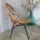 Fauteuil en rotin vintage