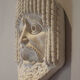 Greek tragedy mask - Ancient theater, Italy 1970