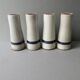 4 large ceramic glasses signed MBFA Pornic, 1960s