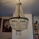 Crystal and Brass Hot Air Balloon Tassel Chandelier