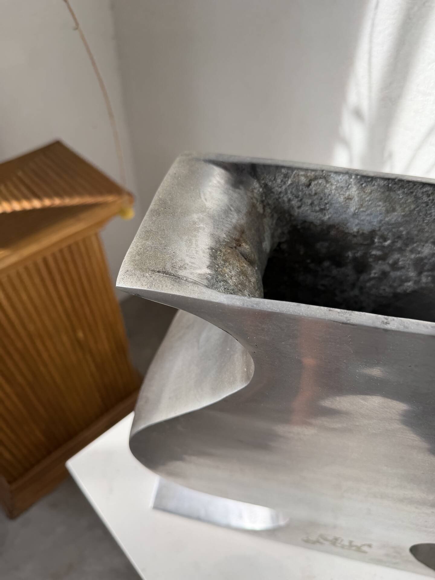 Vase fonte d’aluminium