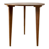 Tripod wood veneer side table 50-60s