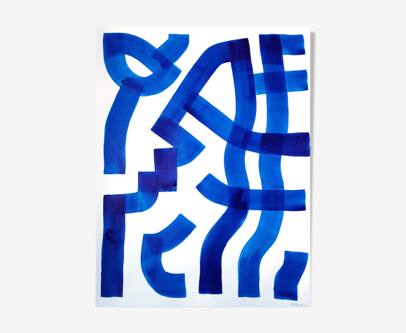 Peinture sur papier sans titre