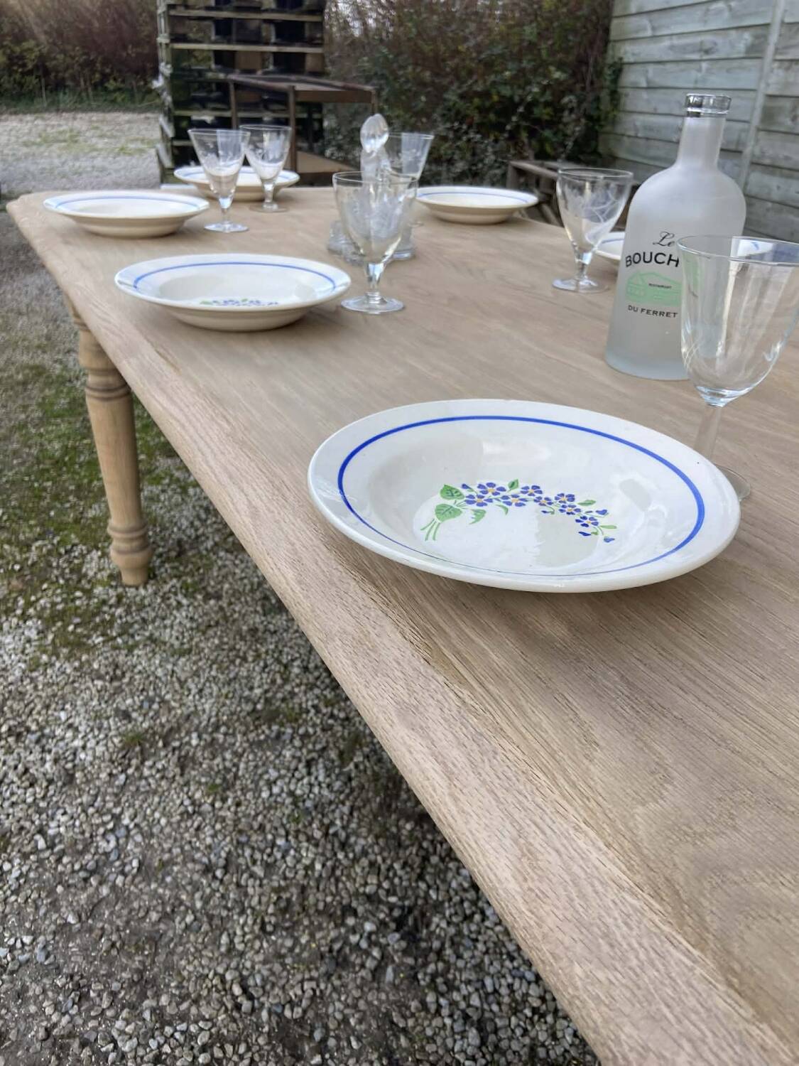 Raw wooden table