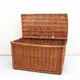 Wicker toy chest