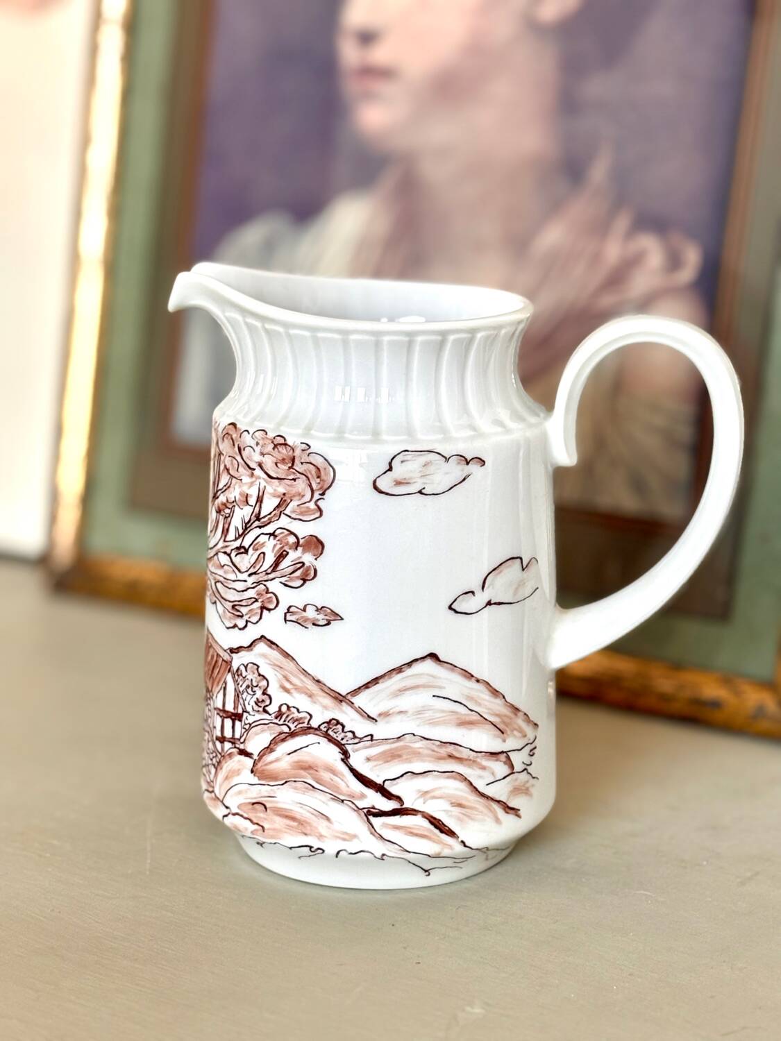 Vintage porcelain jug Bavaria Mitterteich