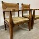 Pair of vintage brutalist armchairs from the 1960s.