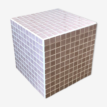 Cube pink ceramic tiles