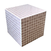 Cube pink ceramic tiles