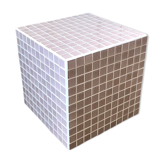 Cube pink ceramic tiles