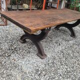 Bench or garden coffee table cast iron legs 150×56cms