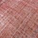 Dusty Rose Turkish Vintage Oversize Handmade Wool Carpet Rug, 198x297 Cm