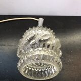 Old hanging Moulded Glass Vintage 70s