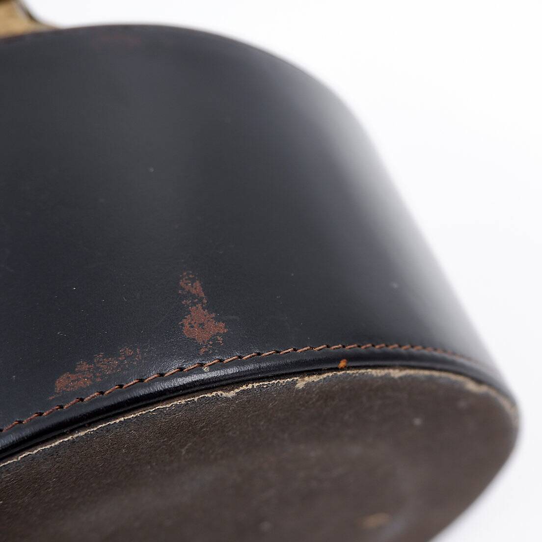 Vintage Dunhill Leather and Brass Cigar Humidor, 1960s