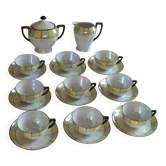Art Deco porcelain tea or coffee set Czechoslovakia 1930