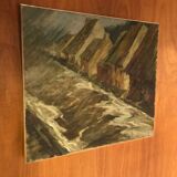 Painting on canvas "The Flood"