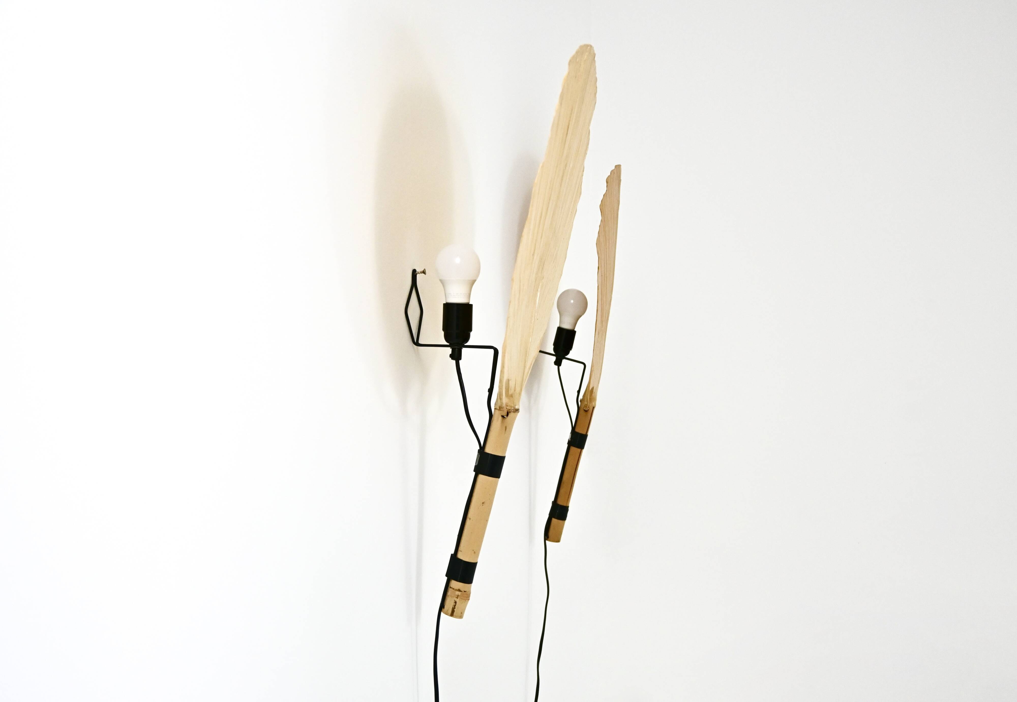 Pair of wall sconces "Uchiwa" by Ingo Maurer for M Design, years