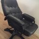 Armchair Scandinavian lounge swivel and tilt and his ottoman Unico 1970 Denmark