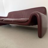 Sculptural 3-seater Leather Sofa by Cinova, Italy 1970s