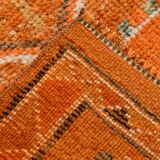 3x13 Runner Peach & Pink Handmade Long Hallway Vintage Runner Rug,79x399 Cm