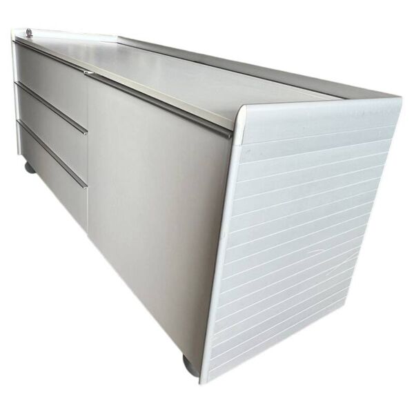 Meuble mobile multimédia couleur blanc BENE