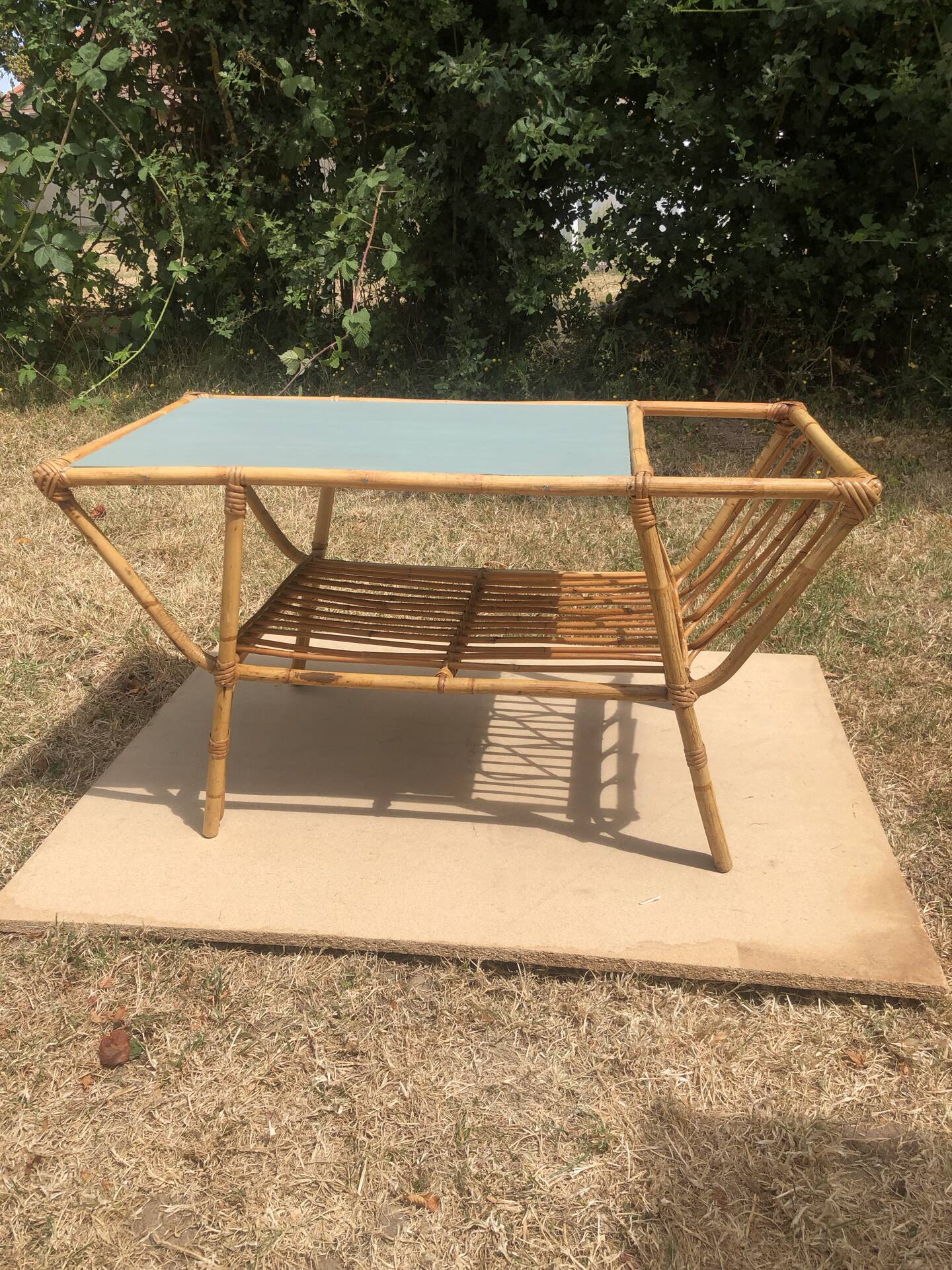 Rattan coffee table