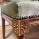 Paire de chaises Louis XVI signées Maurice Hirch – Velours Vert Amande