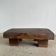 Asian solid wood quadripod brutalist coffee table H30 L81 l42