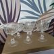 6 crystal champagne glasses
