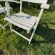 Paire de fauteuils vintage jardin Dejou