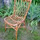 Chaise en rotin vintage des années 60