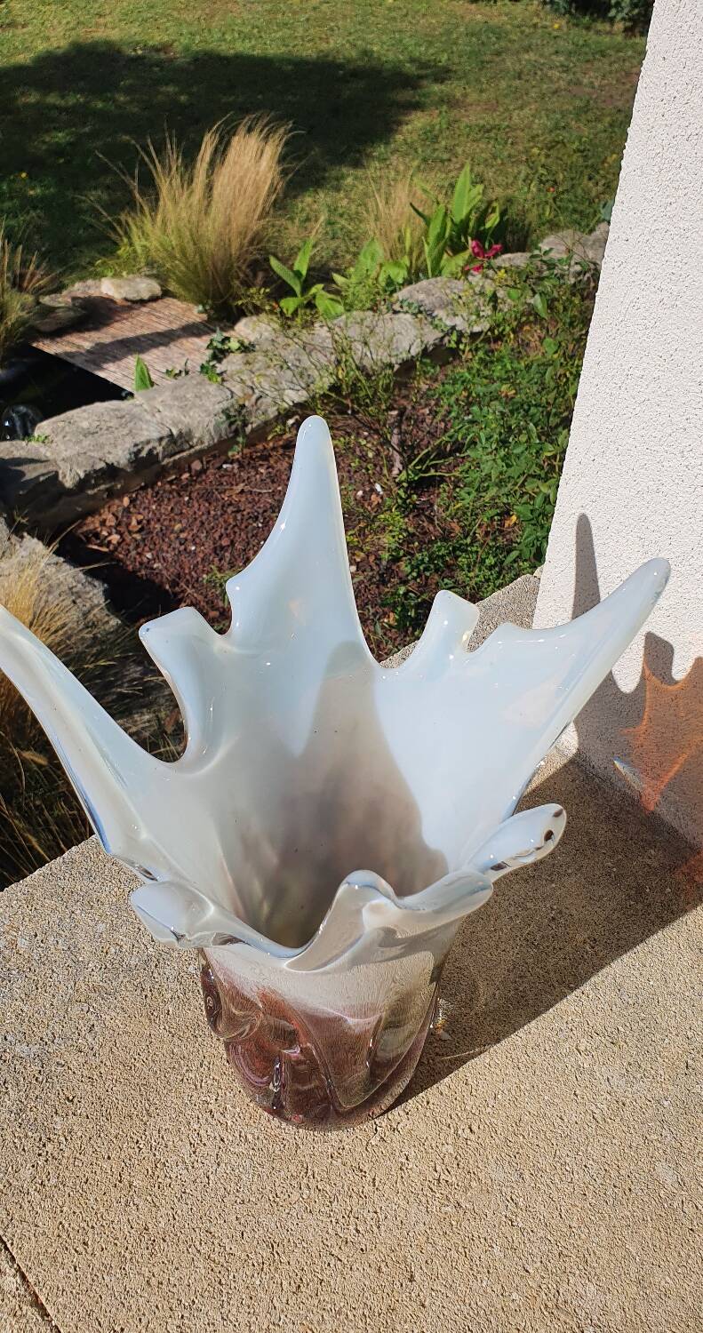 Waltersperger spun glass vase