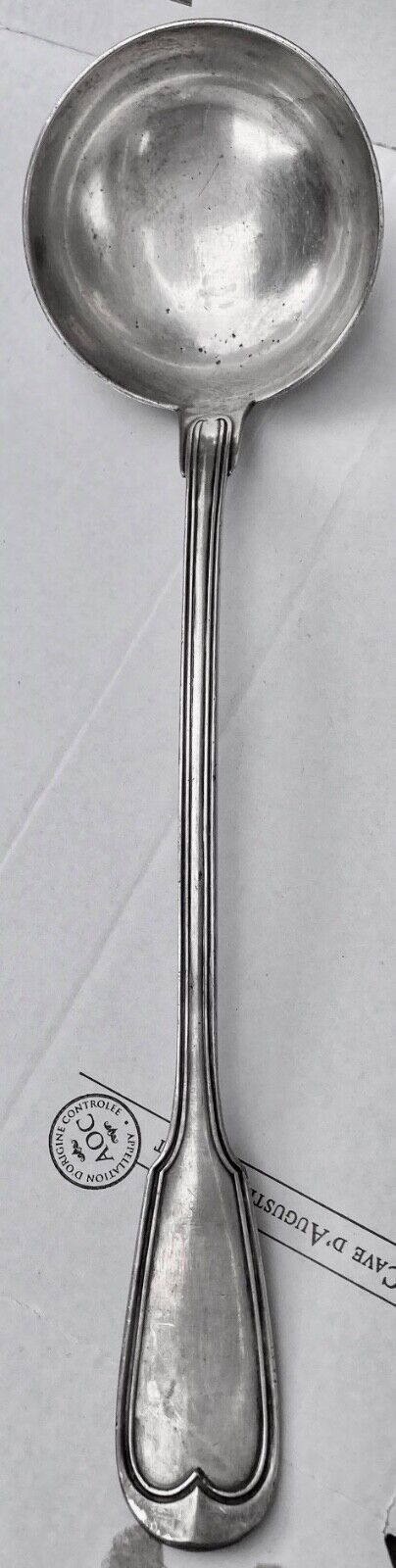SOUP LADLE EXCELLENT CONDITION, SILVER METAL. SIGNED CHRISTOFLE - ART DECO MODEL -N°2