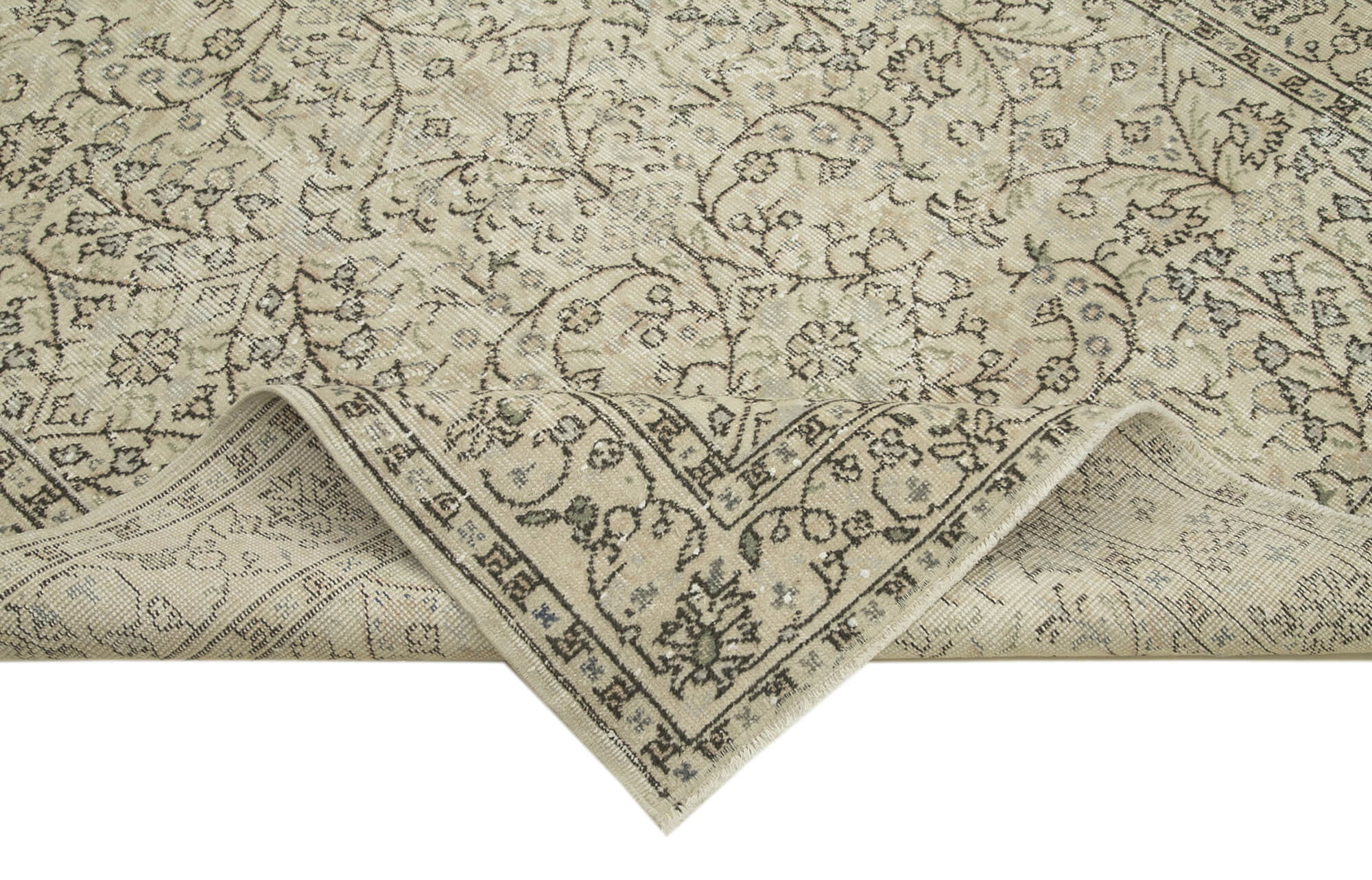 Hand-knotted turkish beige carpet 157 cm x 260 cm