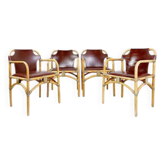 Set of 4 Safari Armchairs