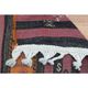 Purple Vintage Turkish Handmade Wool Kilim Runner Rug 109x398