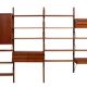 Système mural Royal Teak Poul Cadovius vintage des années 1960 avec 4 armoires