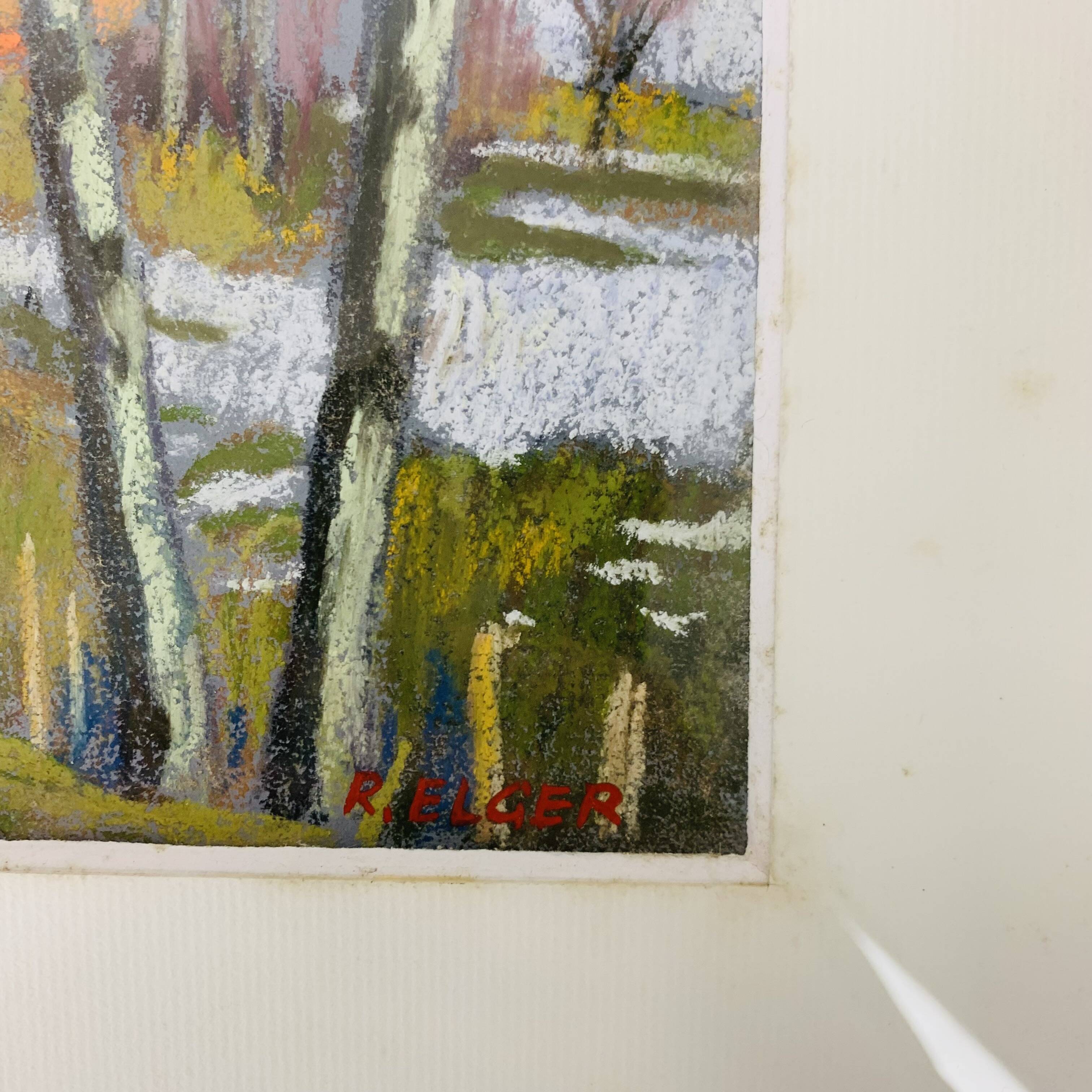 Pastel painting Roger Elger Franche Comté