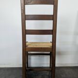 Série de 5 chaises brutalistes