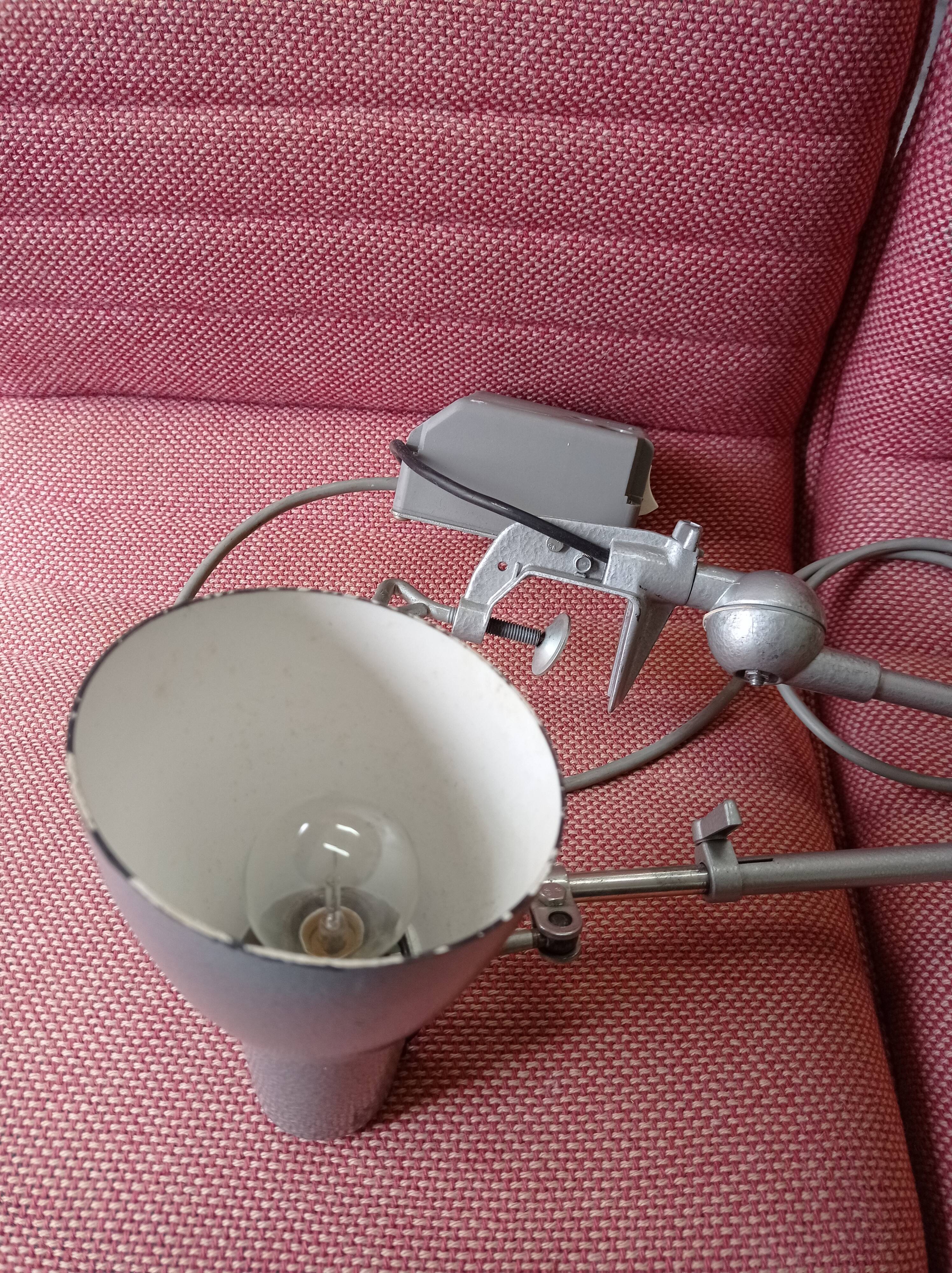 Grey Lumina workshop lamp