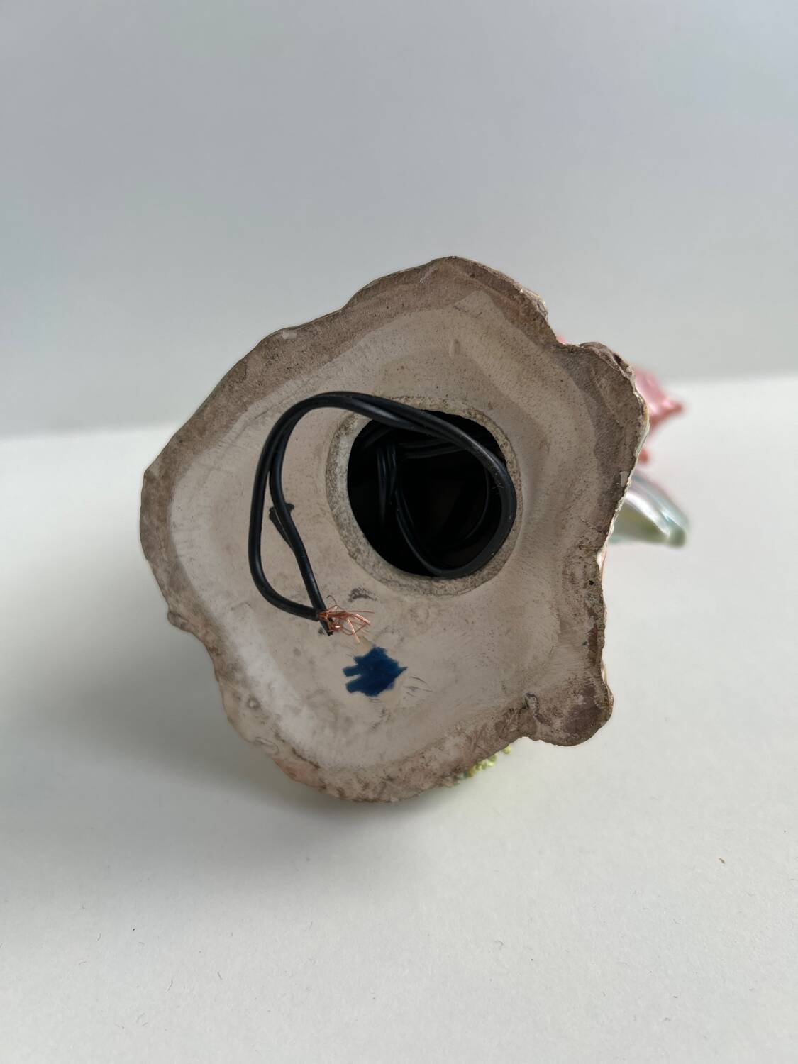 Seahorse ceramic lamp