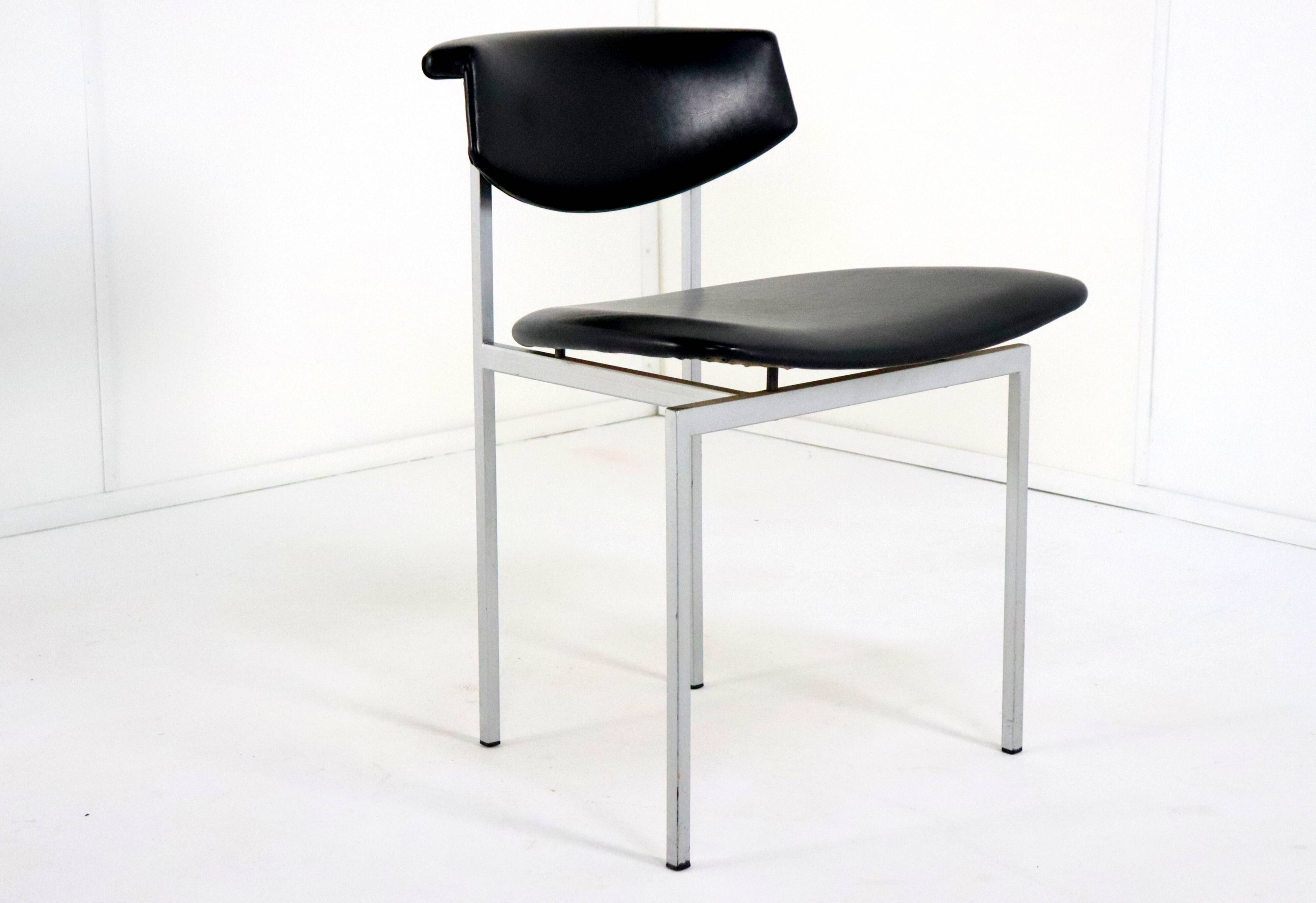 Set of 6 vintage Rudolf Wolf Meander Alpha 'Doorn' chairs