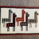 Vintage woven wool Kilim rug