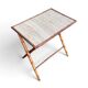 Table d’appoint pliante en faux bambou, époque 1900